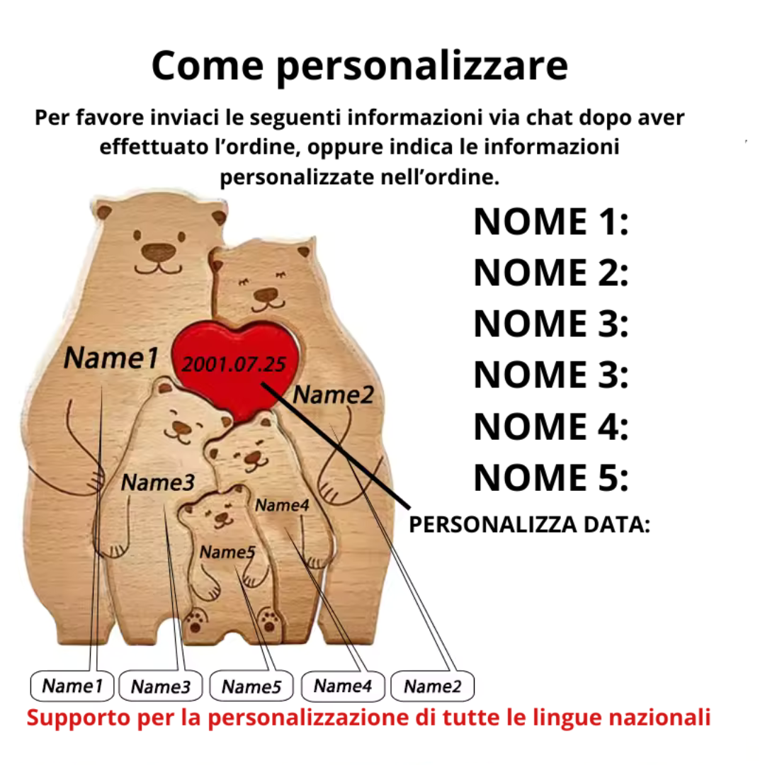 Orsetto-Love personalizzabile